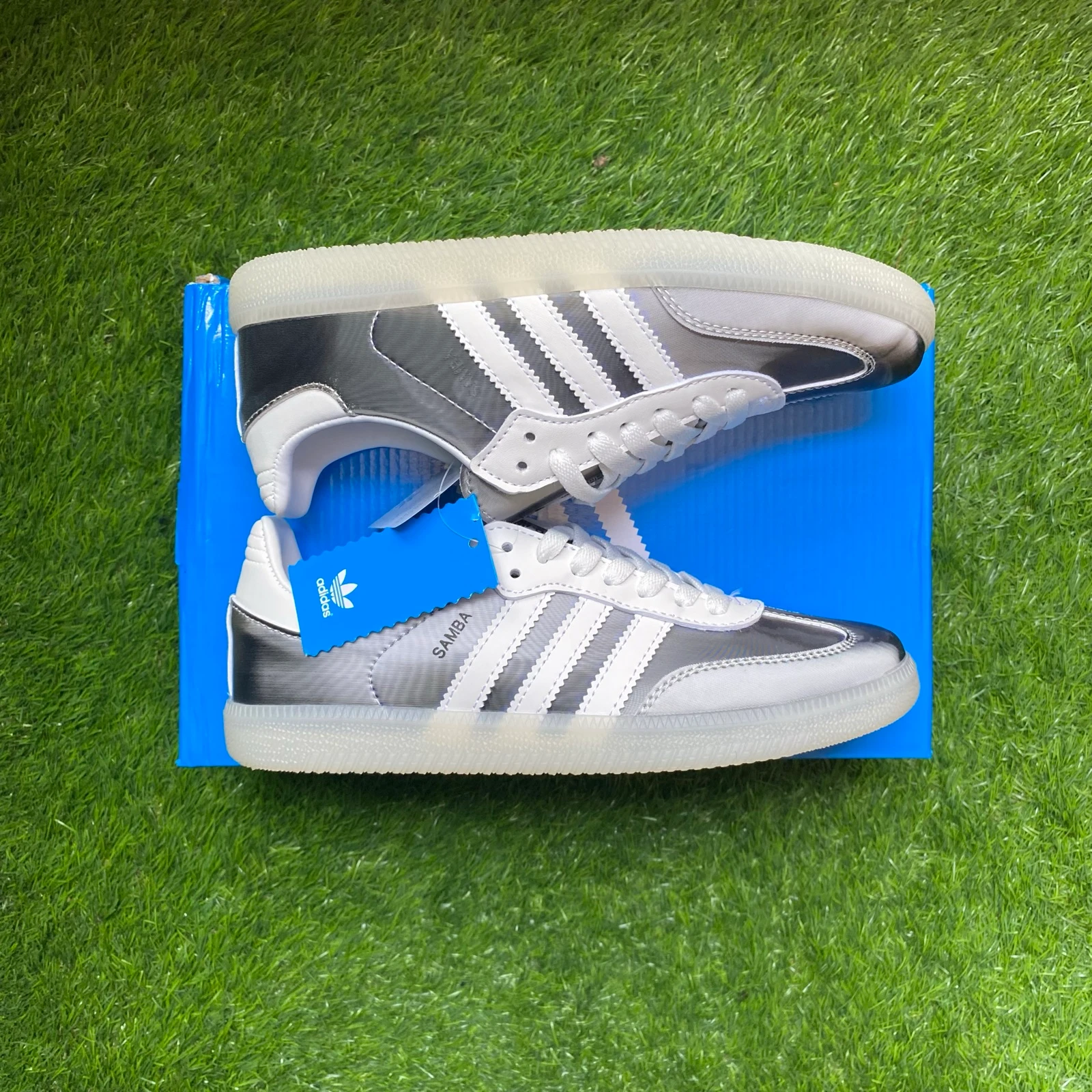 Adidas Samba Reflecterende Zilveren | Maat 39 | Van Kleur Veranderende | Nieuw | Met Doos – photo 5